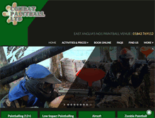 Tablet Screenshot of combatpaintball.org